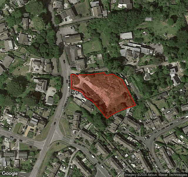 Residential development site with planning permission in coastal Cornish village